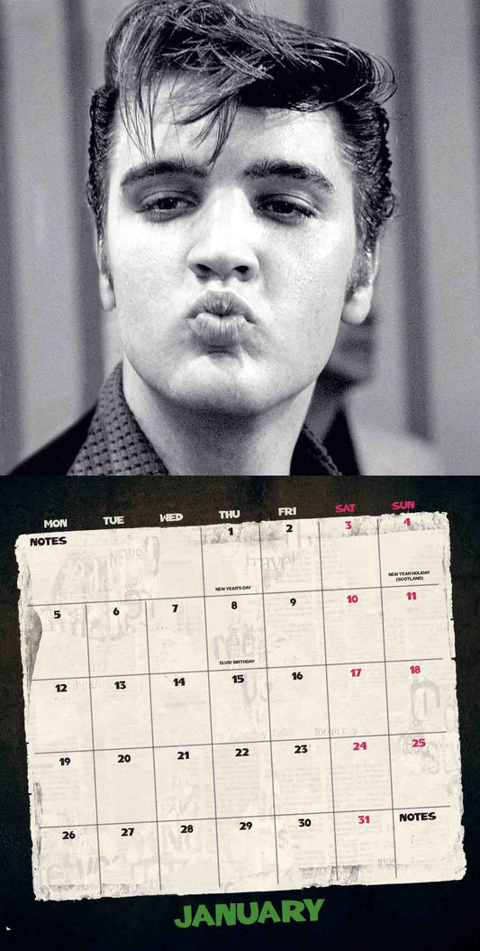 Elvis 2027 Collector's Edition Record Sleeve Calendar