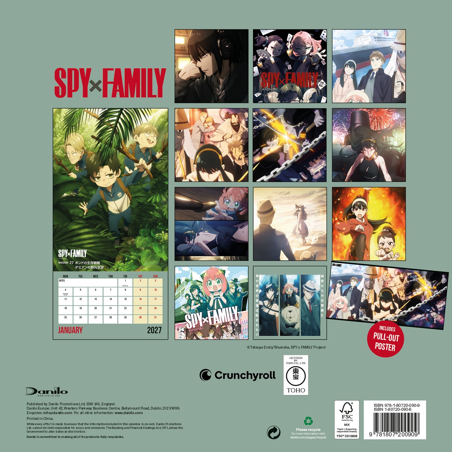 Spy X Family 2027 Square Calendar