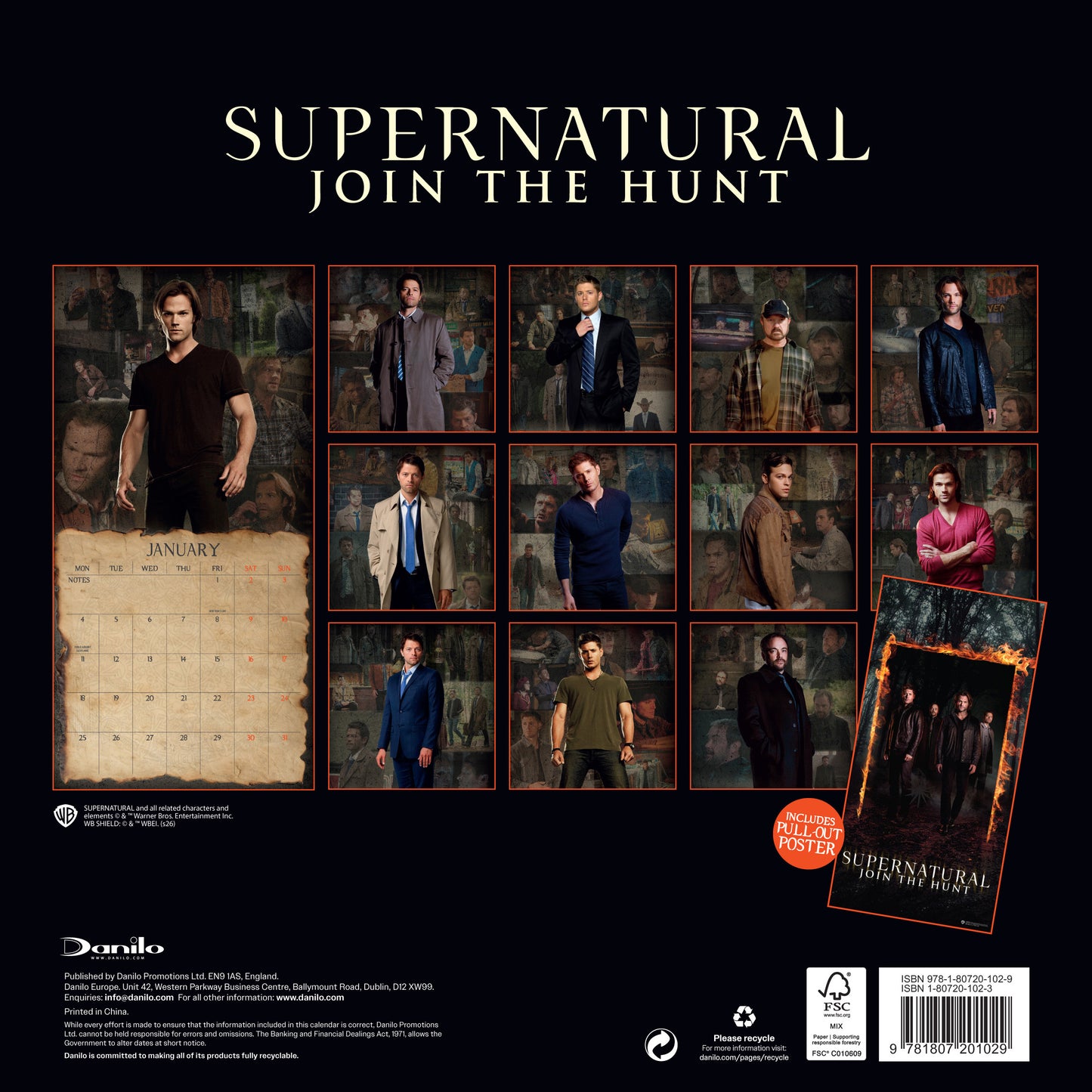Supernatural 2027 Square Calendar