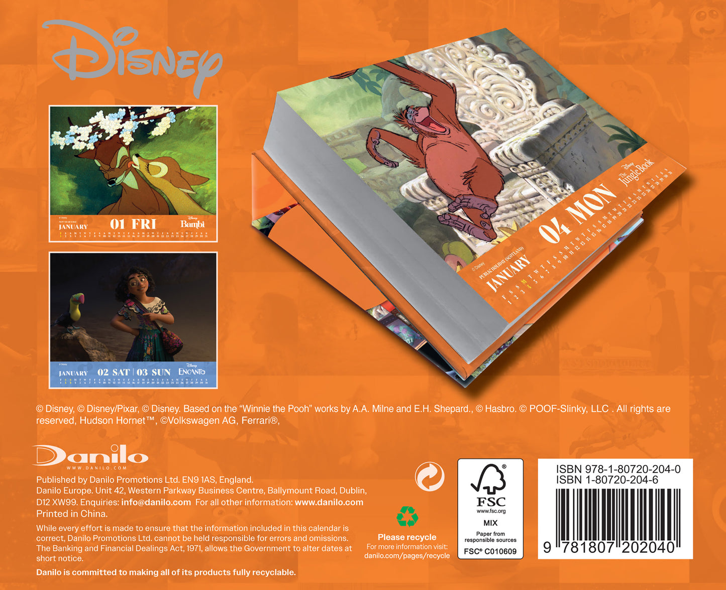 Disney Animation 2027 Desk Block Calendar