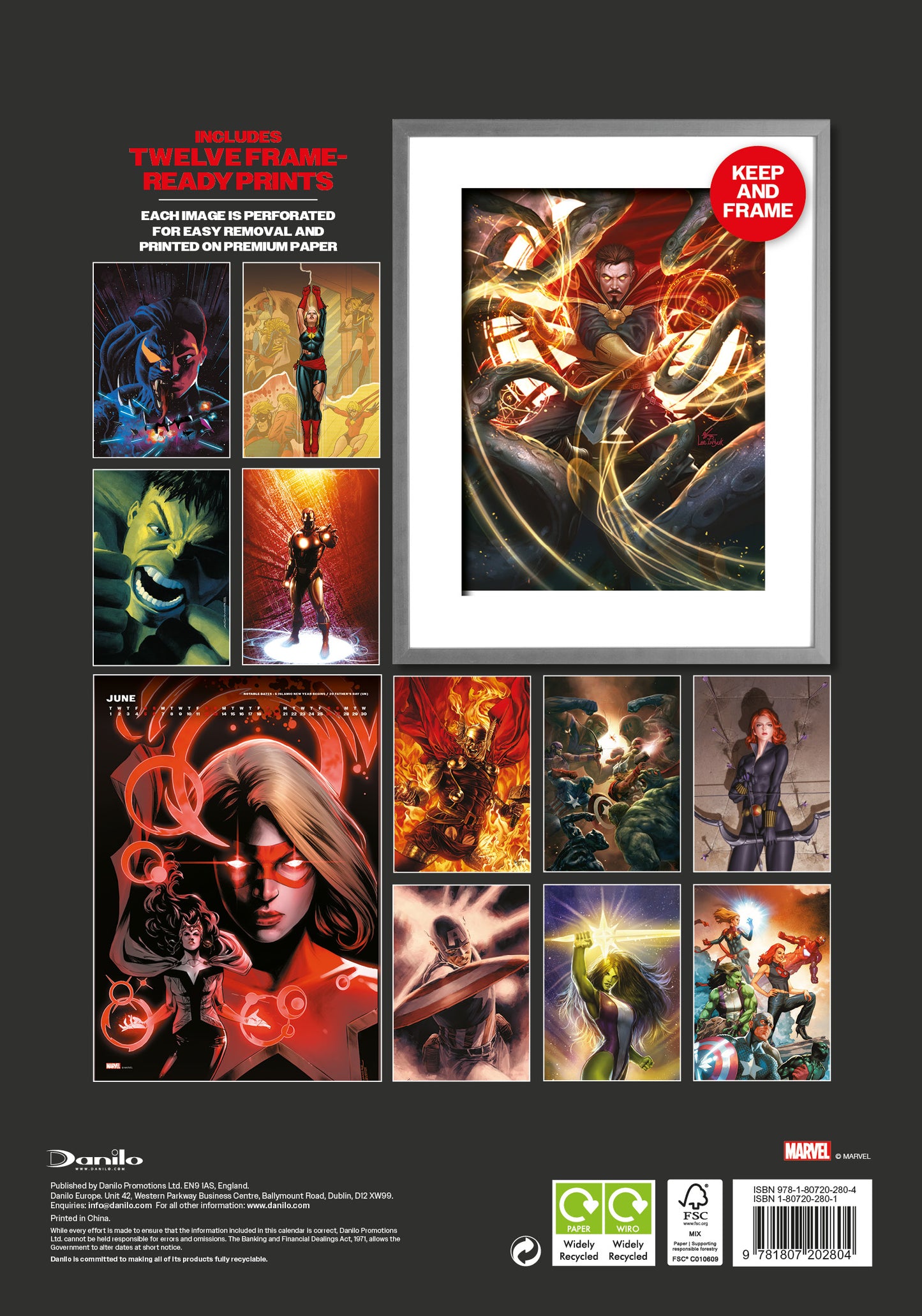 Marvel 2027 A3 Deluxe Calendar