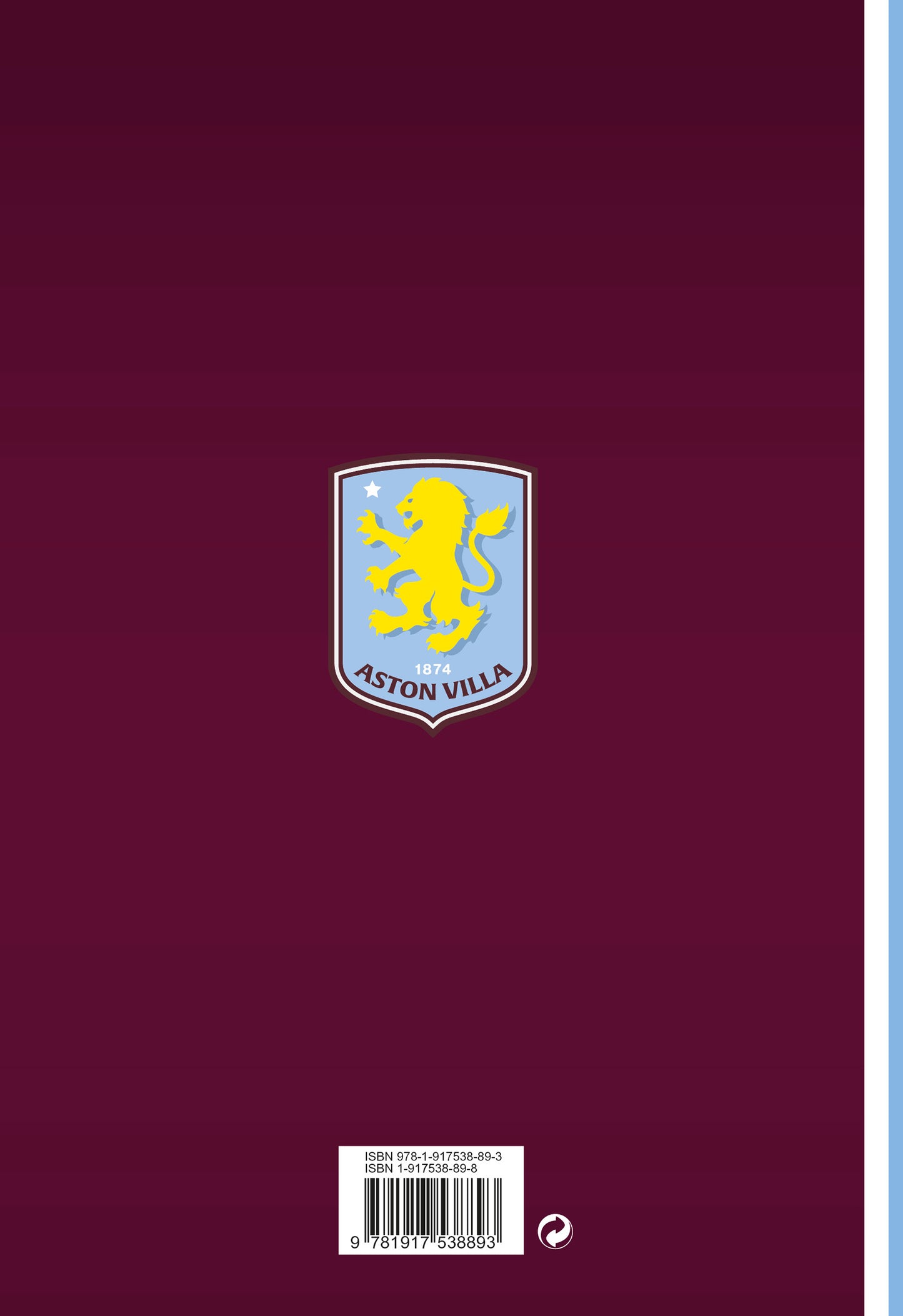 Aston Villa FC 2027 A5 Diary