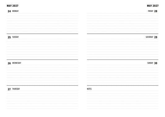 Celtic 2027 A5 Diary