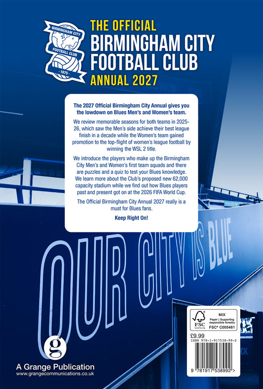 Official Birmingham City Annual 2027