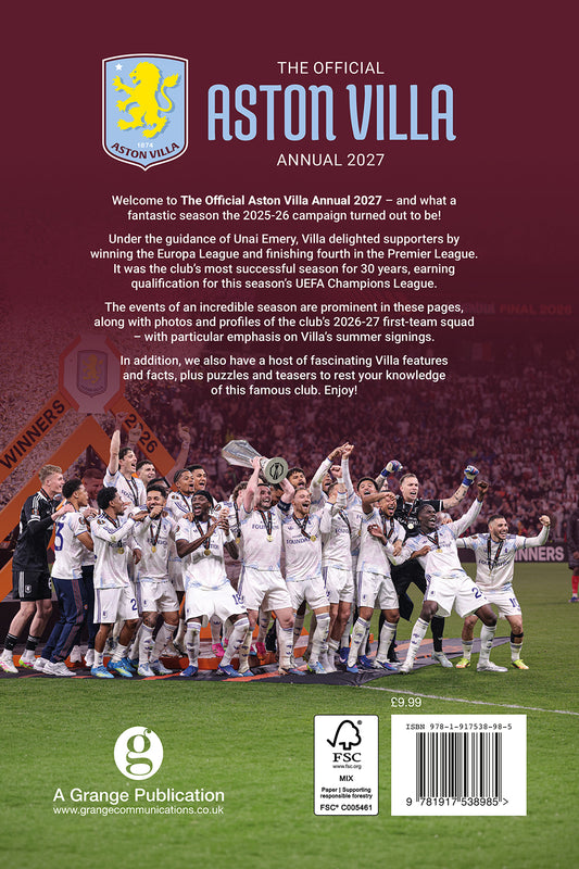 Official Aston Villa Annual 2027
