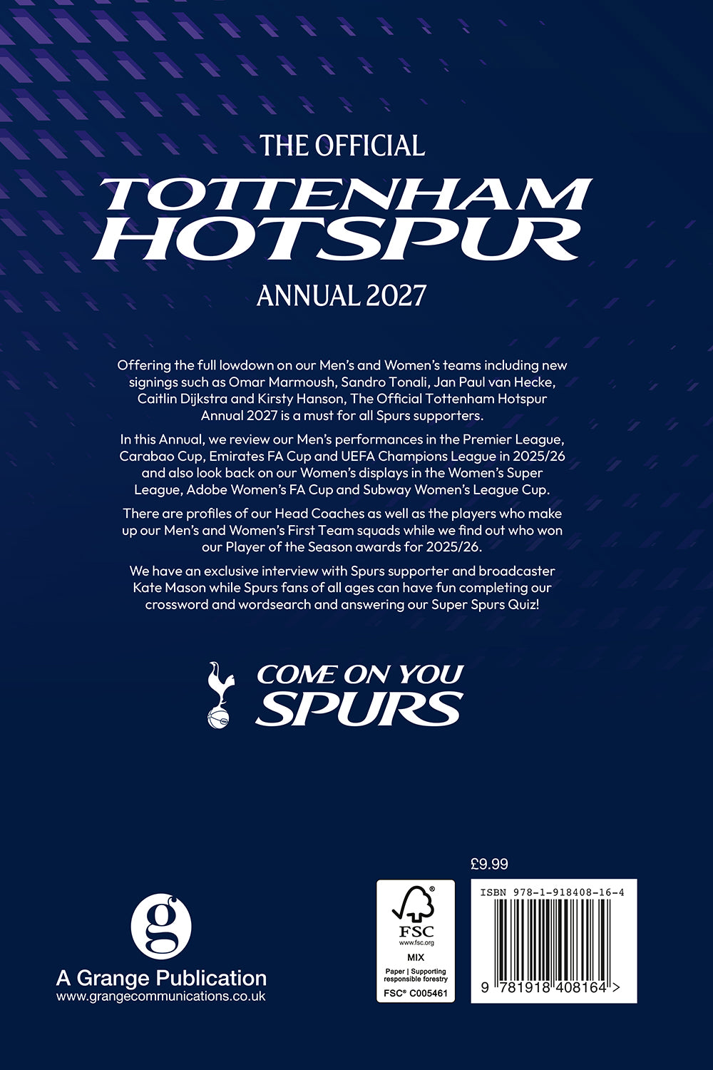 Official Tottenham Hotspur Annual 2027