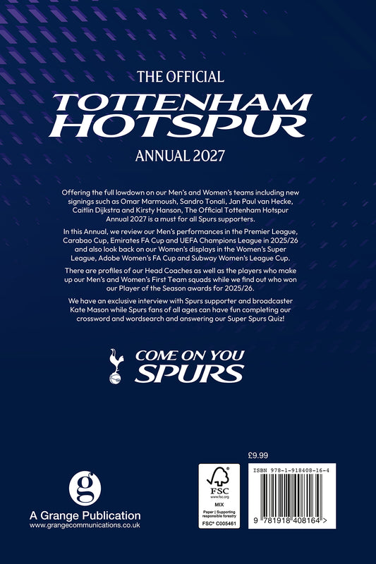 Official Tottenham Hotspur Annual 2027