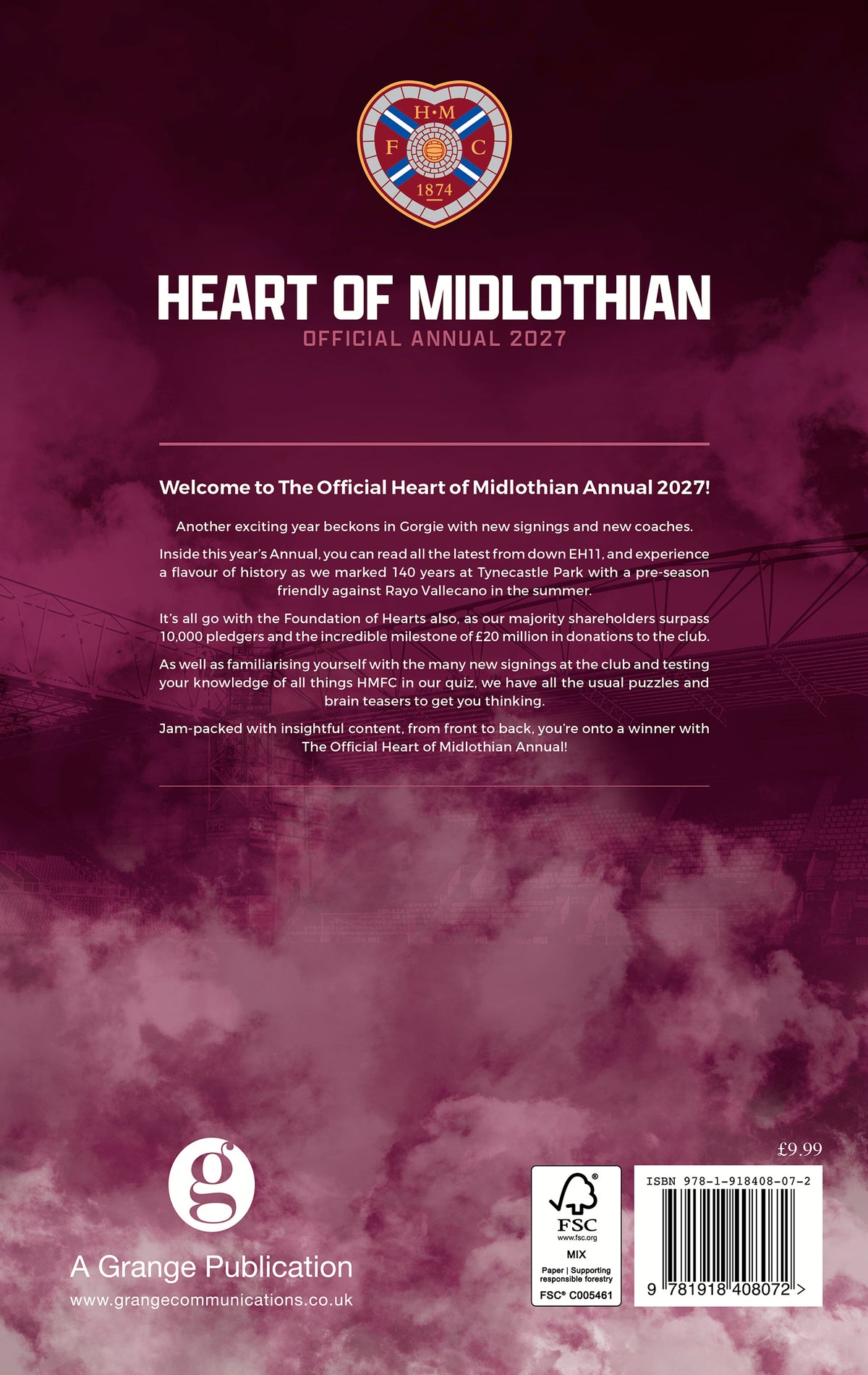 Official Hearts Annual 2027