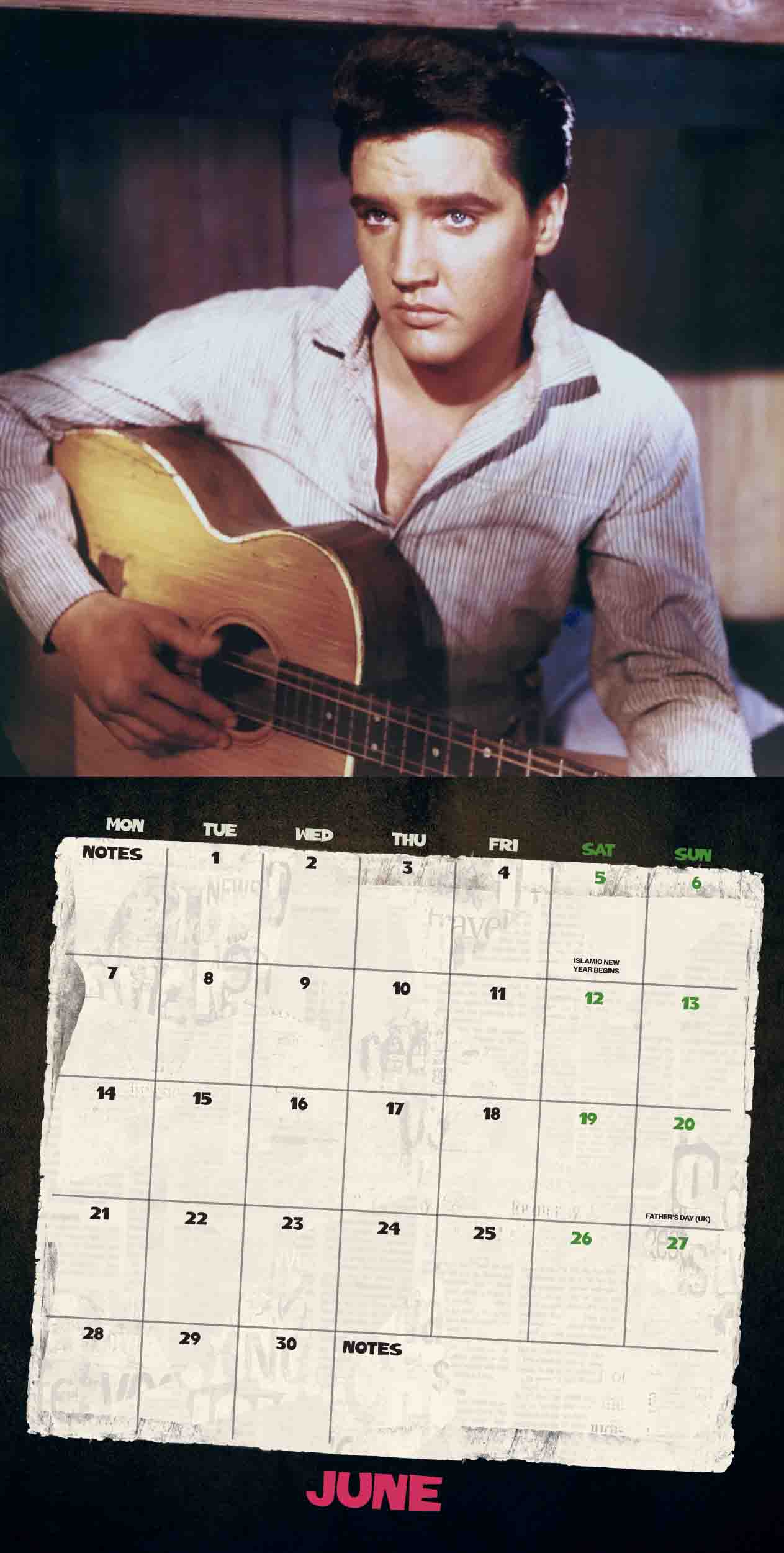 Elvis 2027 Collector's Edition Record Sleeve Calendar