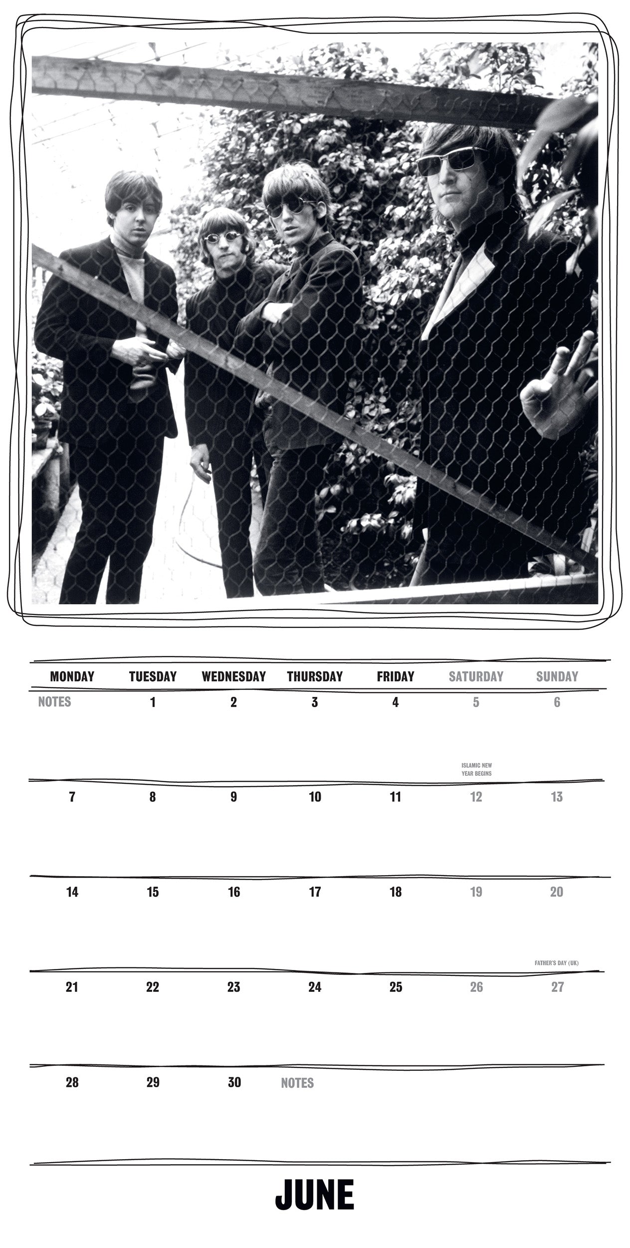 The Beatles 2027 Collector's Edition Record Sleeve Calendar
