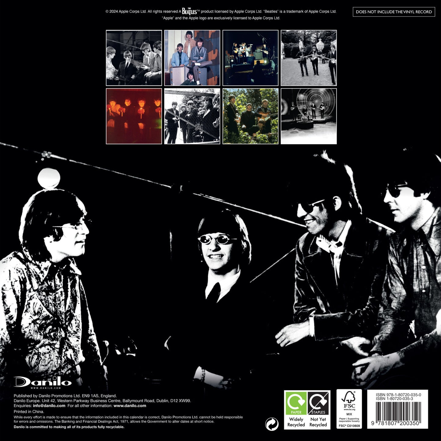 The Beatles 2027 Collector's Edition Record Sleeve Calendar