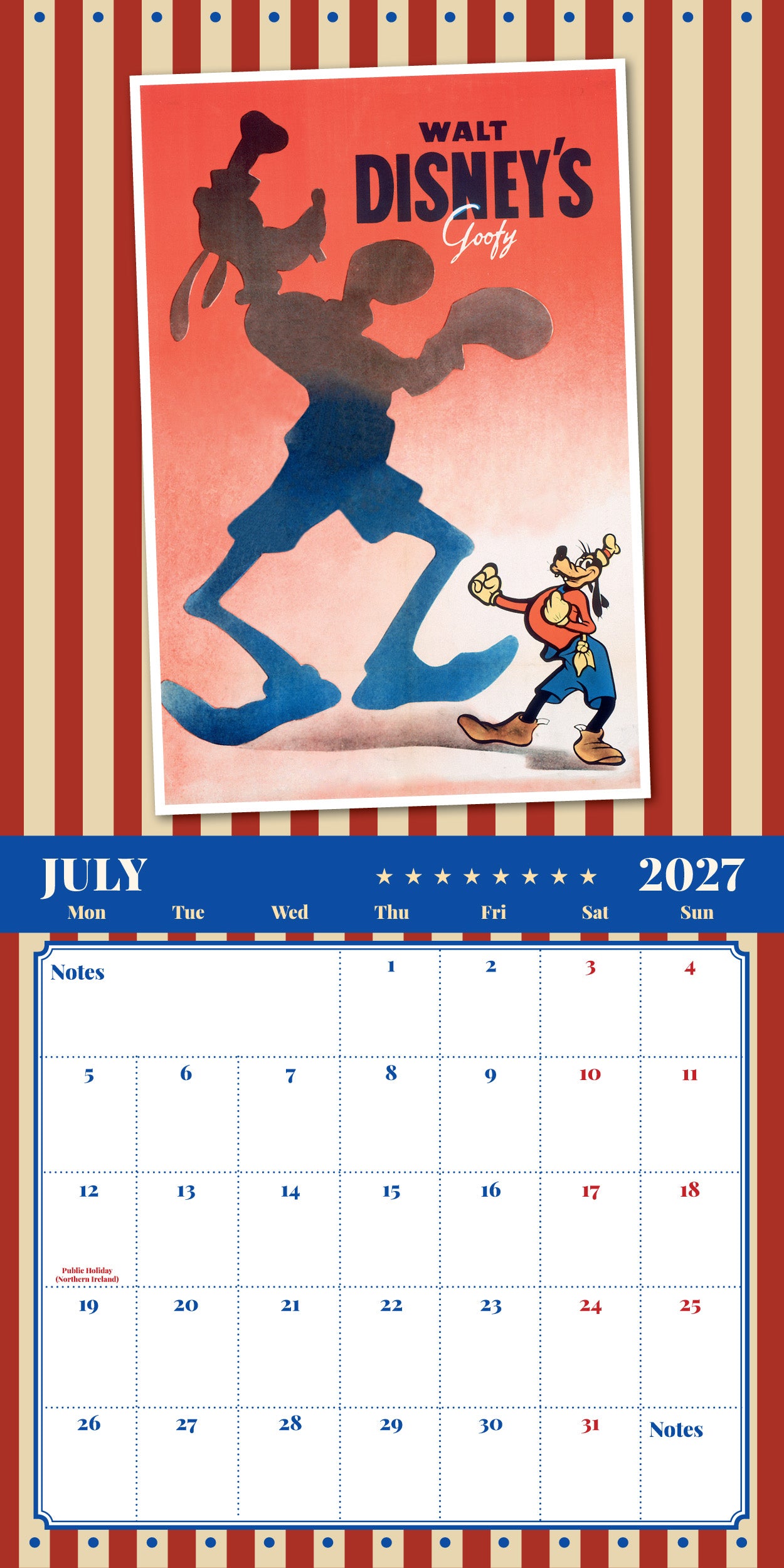 Disney Vintage Posters 2027 Square Calendar
