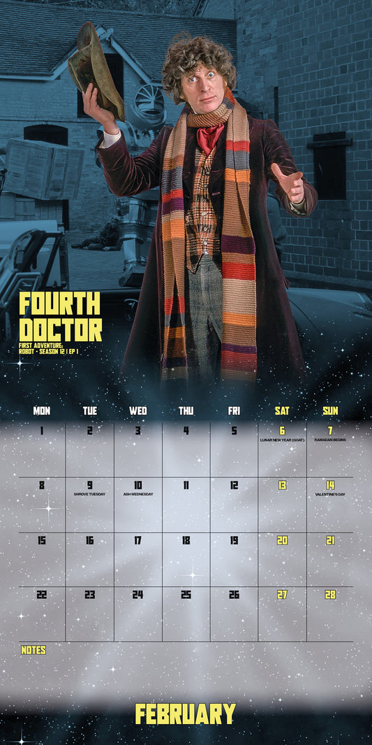 Doctor Who Classic Edition 2027 Square Calendar