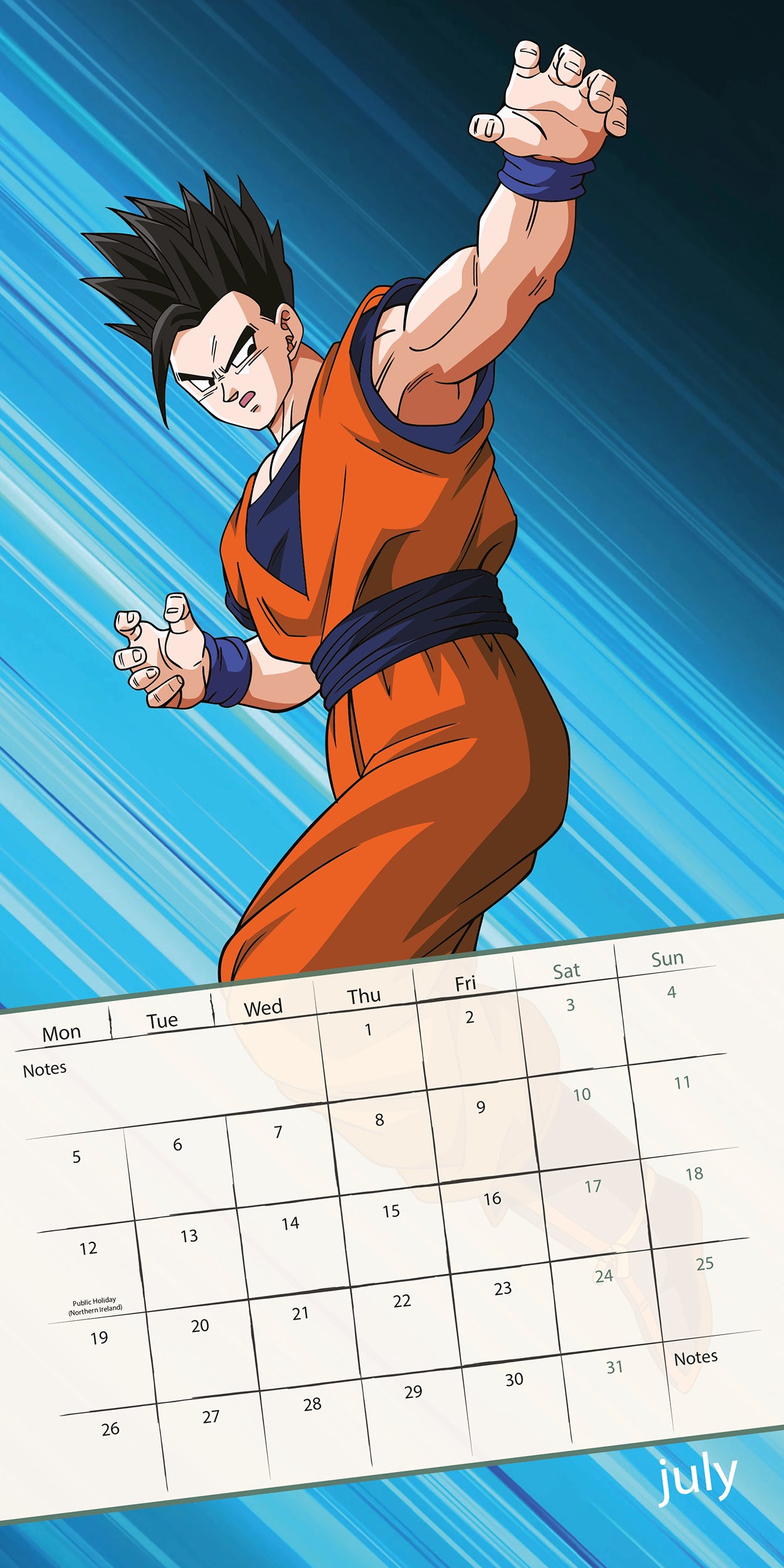 Dragonball Z 2027 Square Calendar