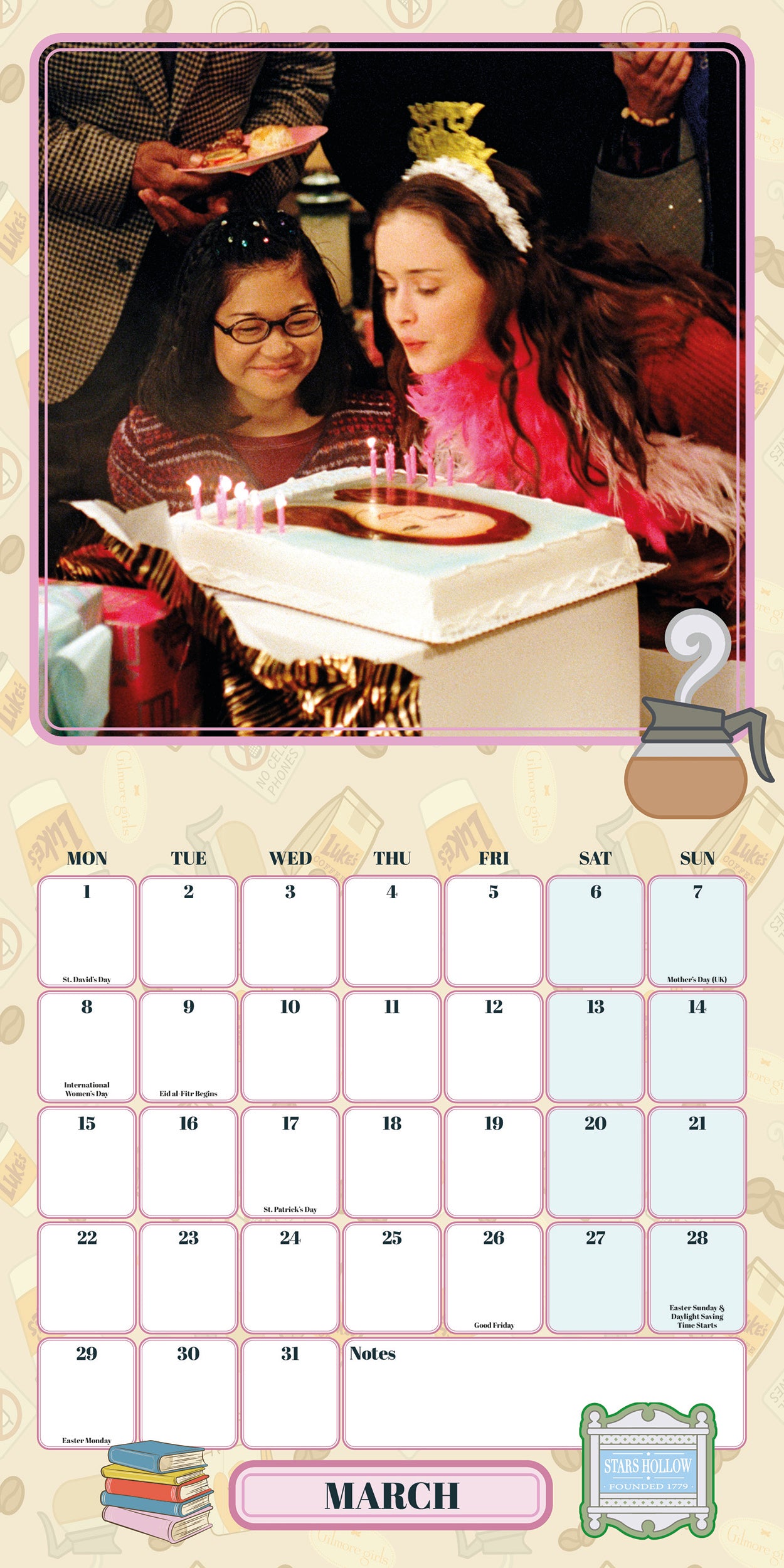 Gilmore Girls 2027 Square Calendar