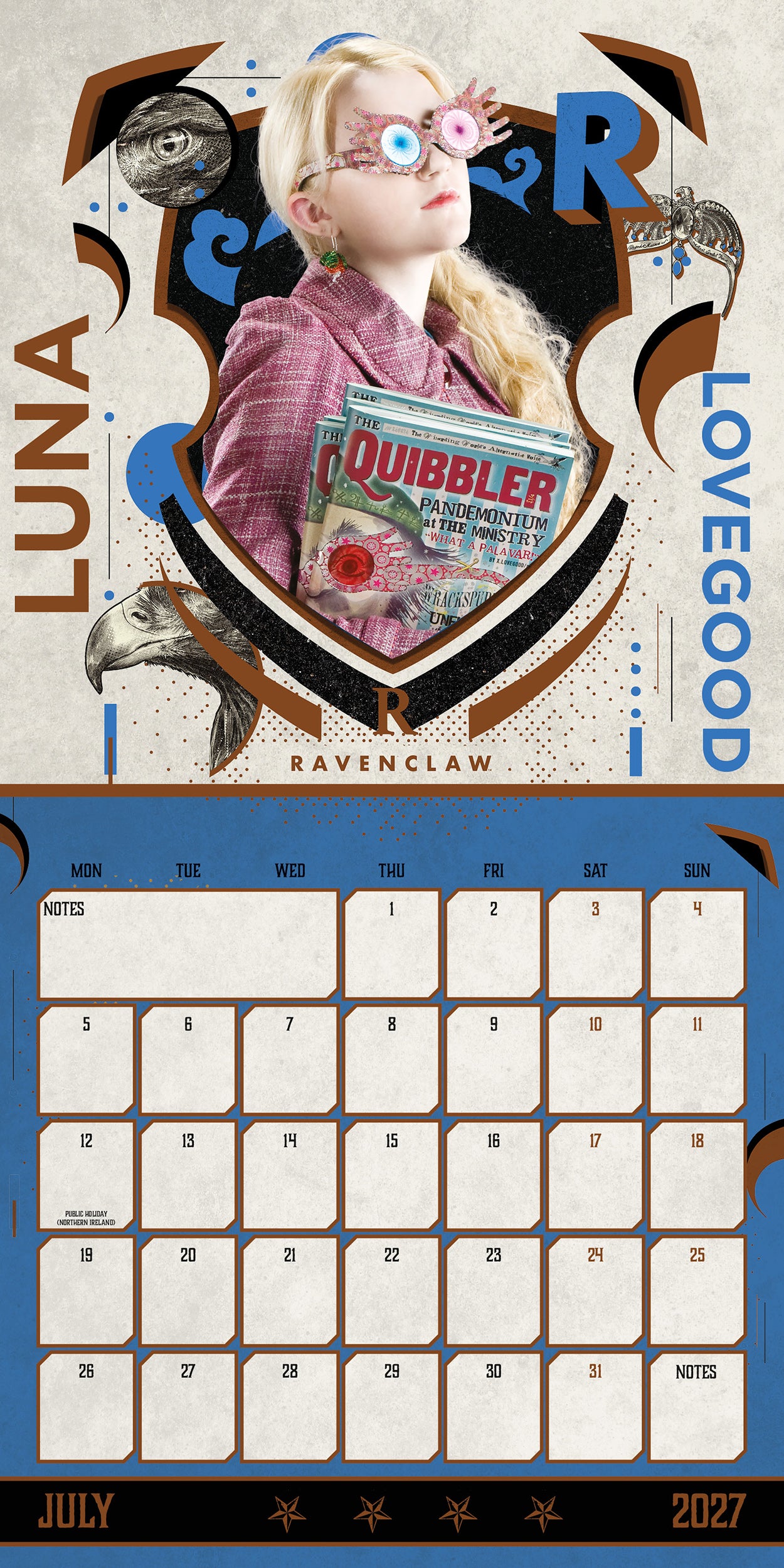 Harry Potter 2027 Square Calendar