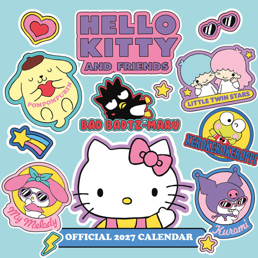 Hello Kitty & Friends 2027 Square Calendar