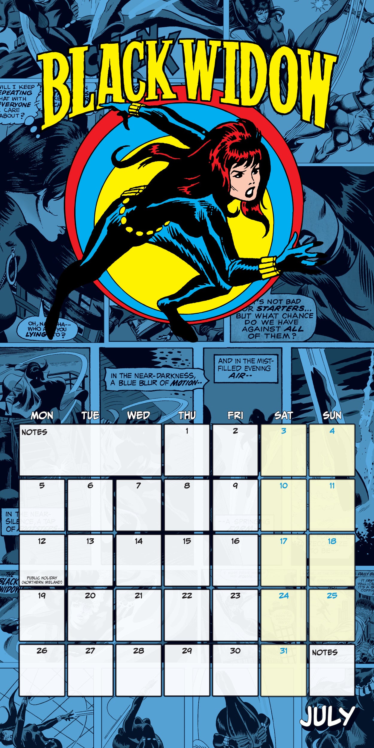 Marvel Comics 2027 Square Calendar