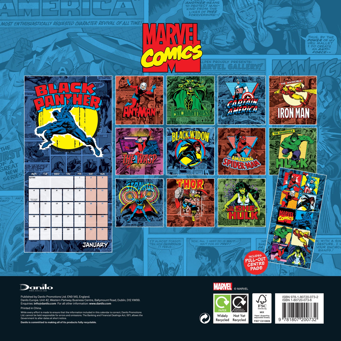 Marvel Comics 2027 Square Calendar