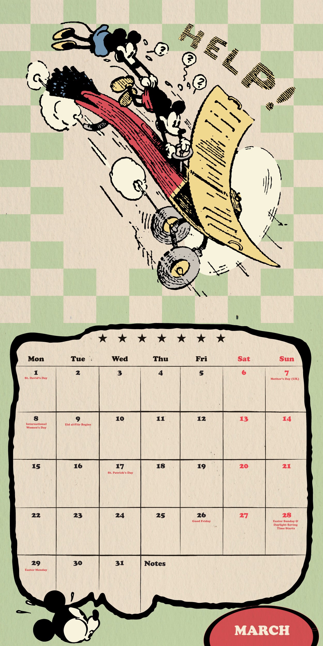Mickey Classic 2027 Square Calendar