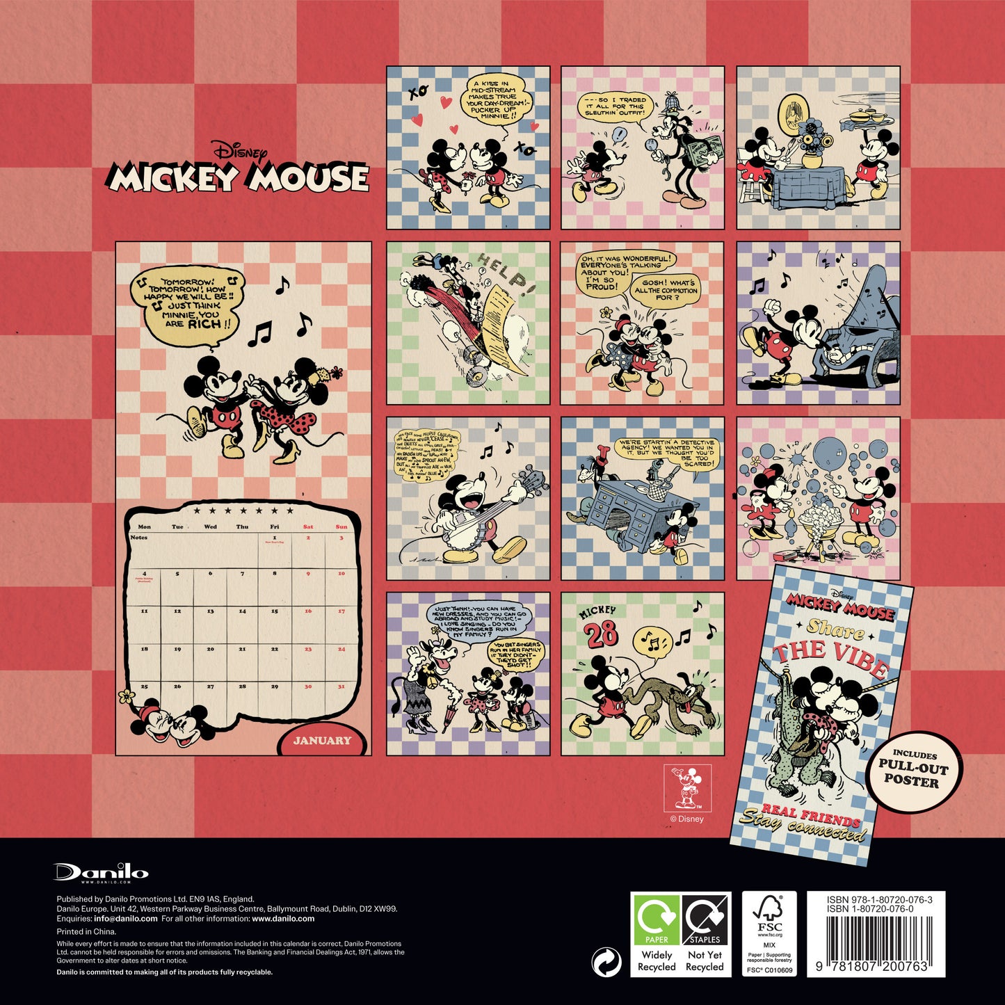 Mickey Classic 2027 Square Calendar