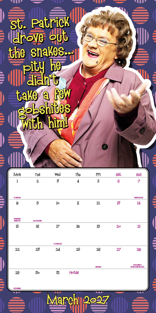 Mrs Browns Boys 2027 Square Calendar