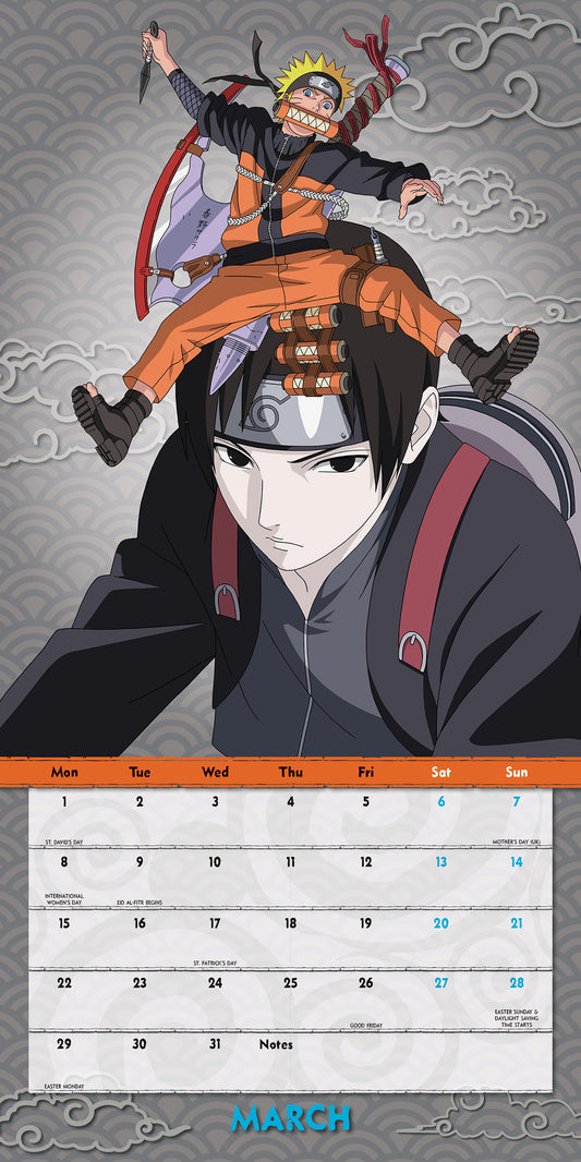 Naruto Shippuden 2027 Square Calendar