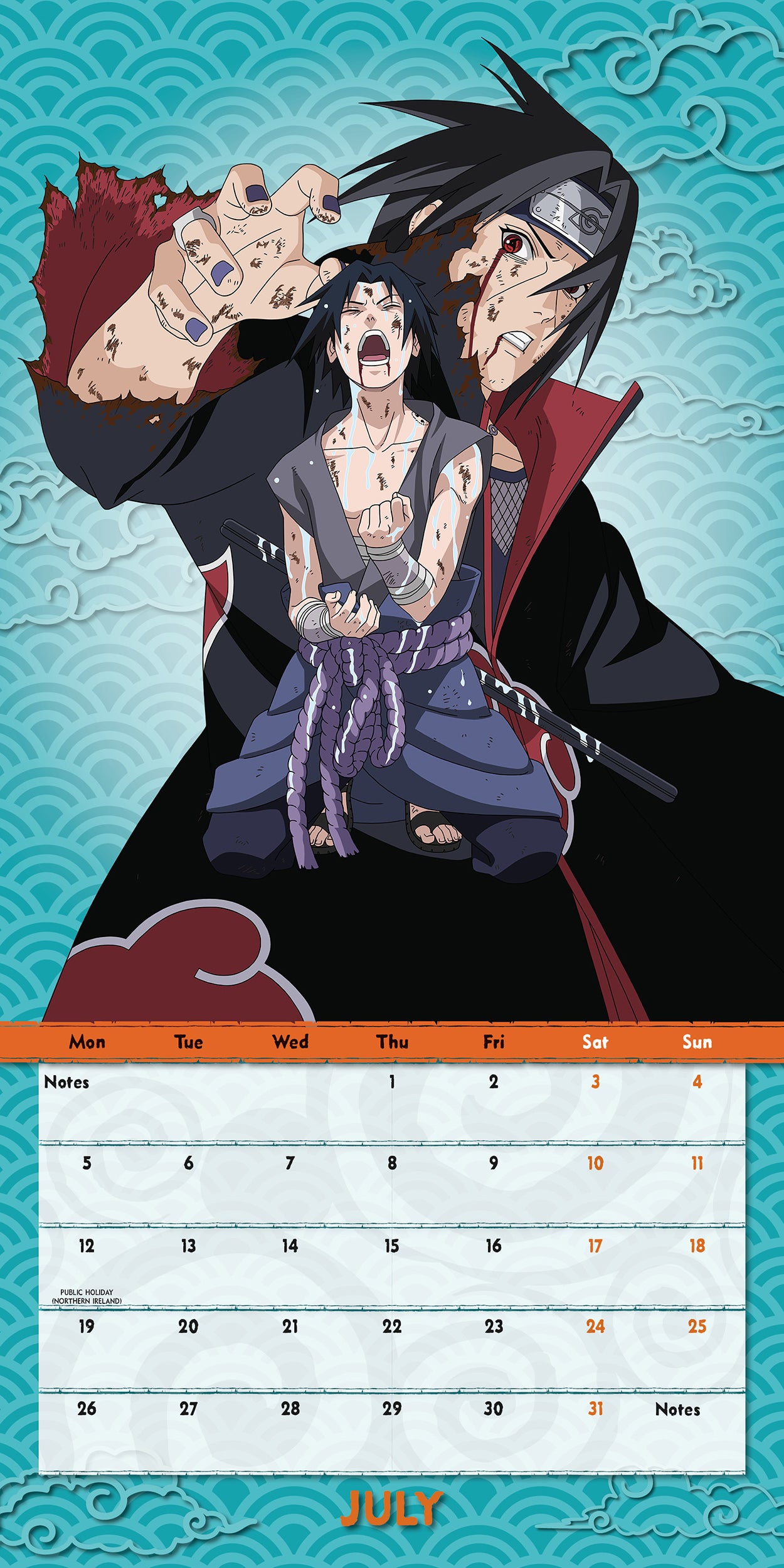 Naruto Shippuden 2027 Square Calendar