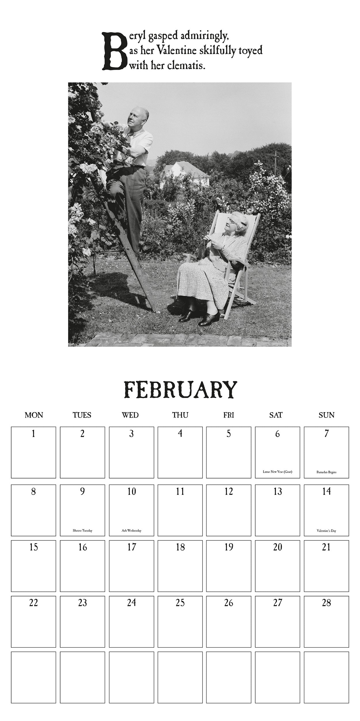 On The Ceiling 2027 Square Calendar
