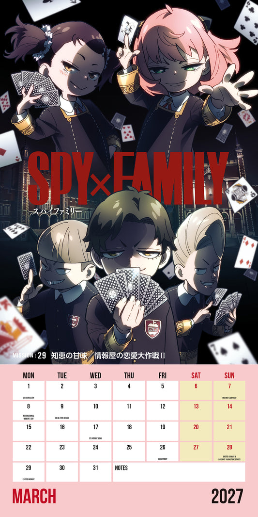 Spy X Family 2027 Square Calendar