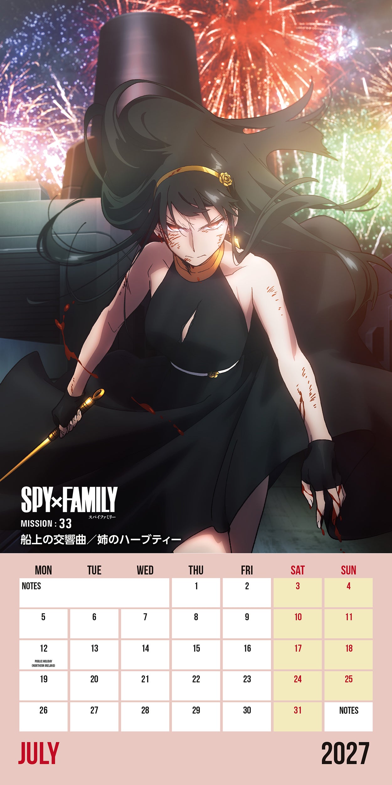 Spy X Family 2027 Square Calendar