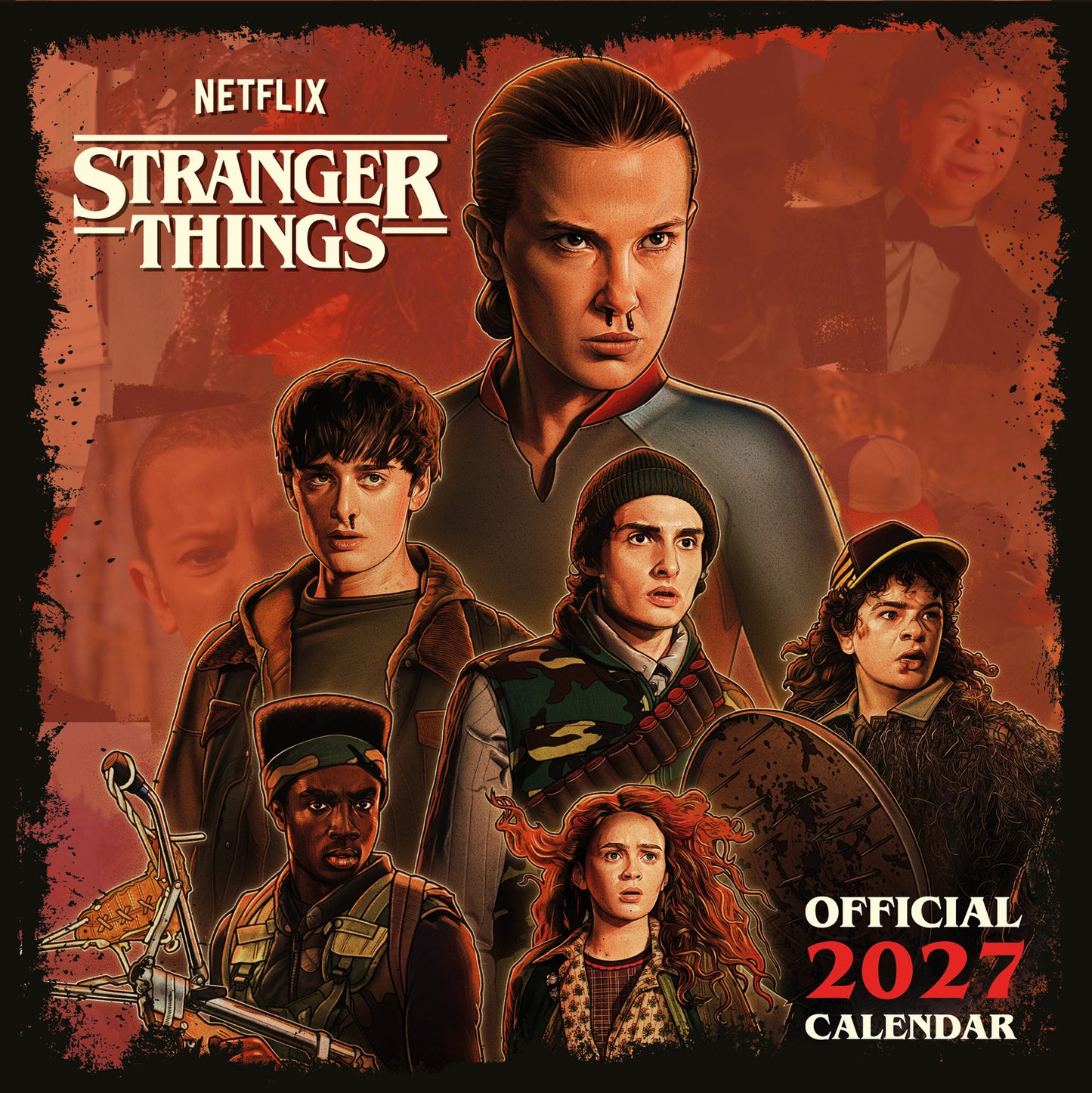 Stranger Things Season 5 2027 Square Calendar