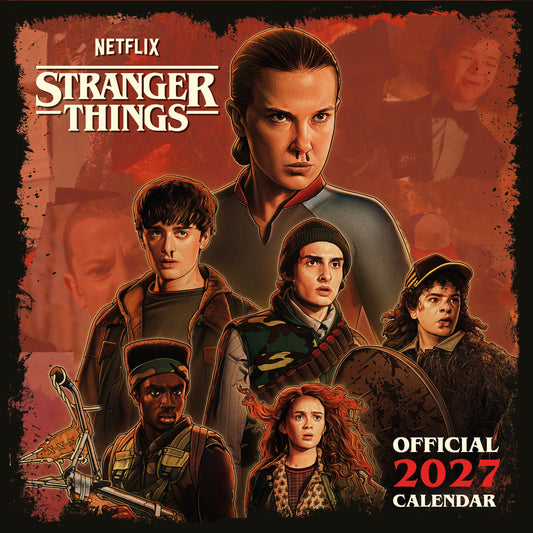 Stranger Things Season 5 2027 Square Calendar