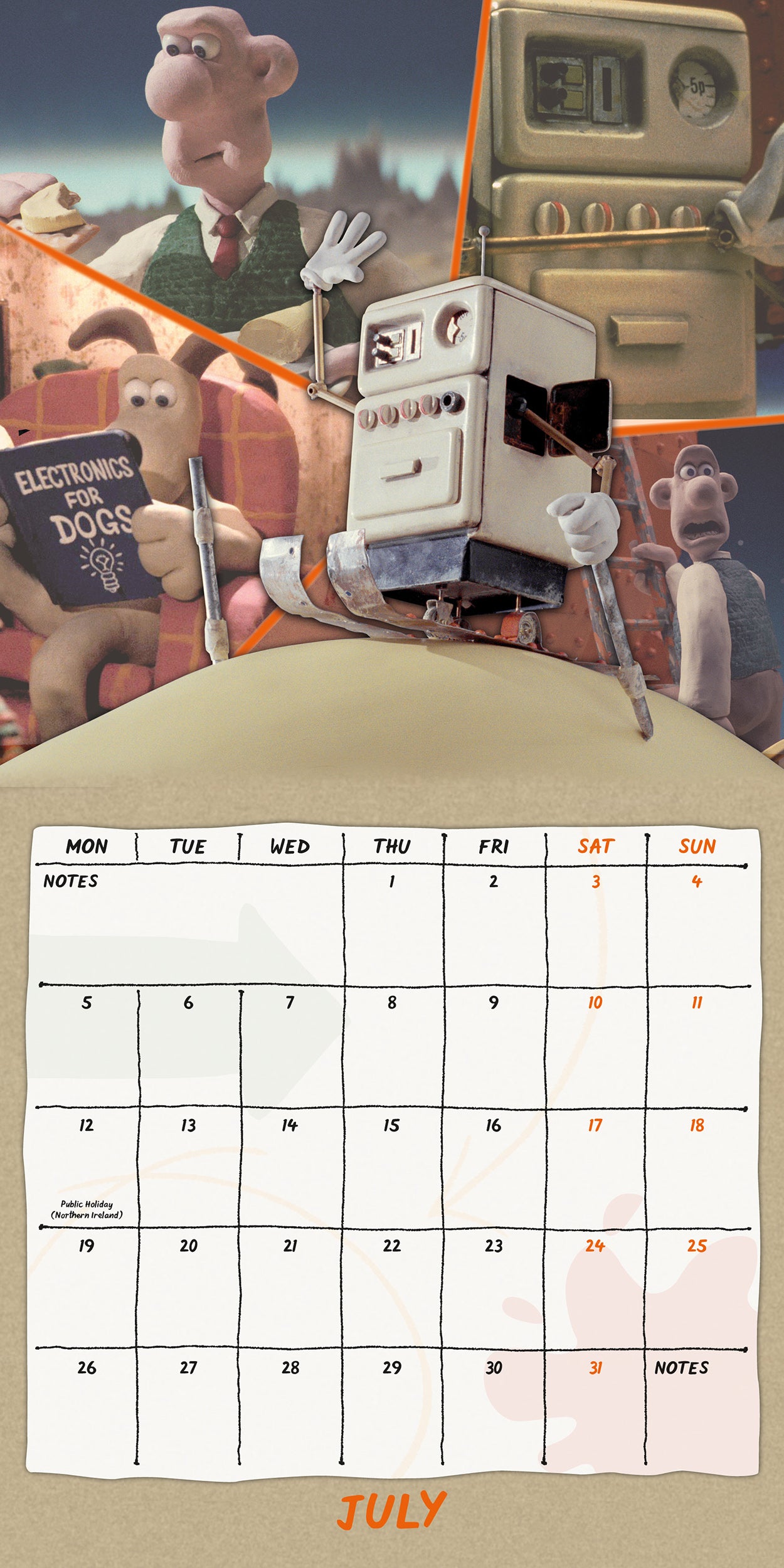 Wallace And Gromit 2027 Square Calendar