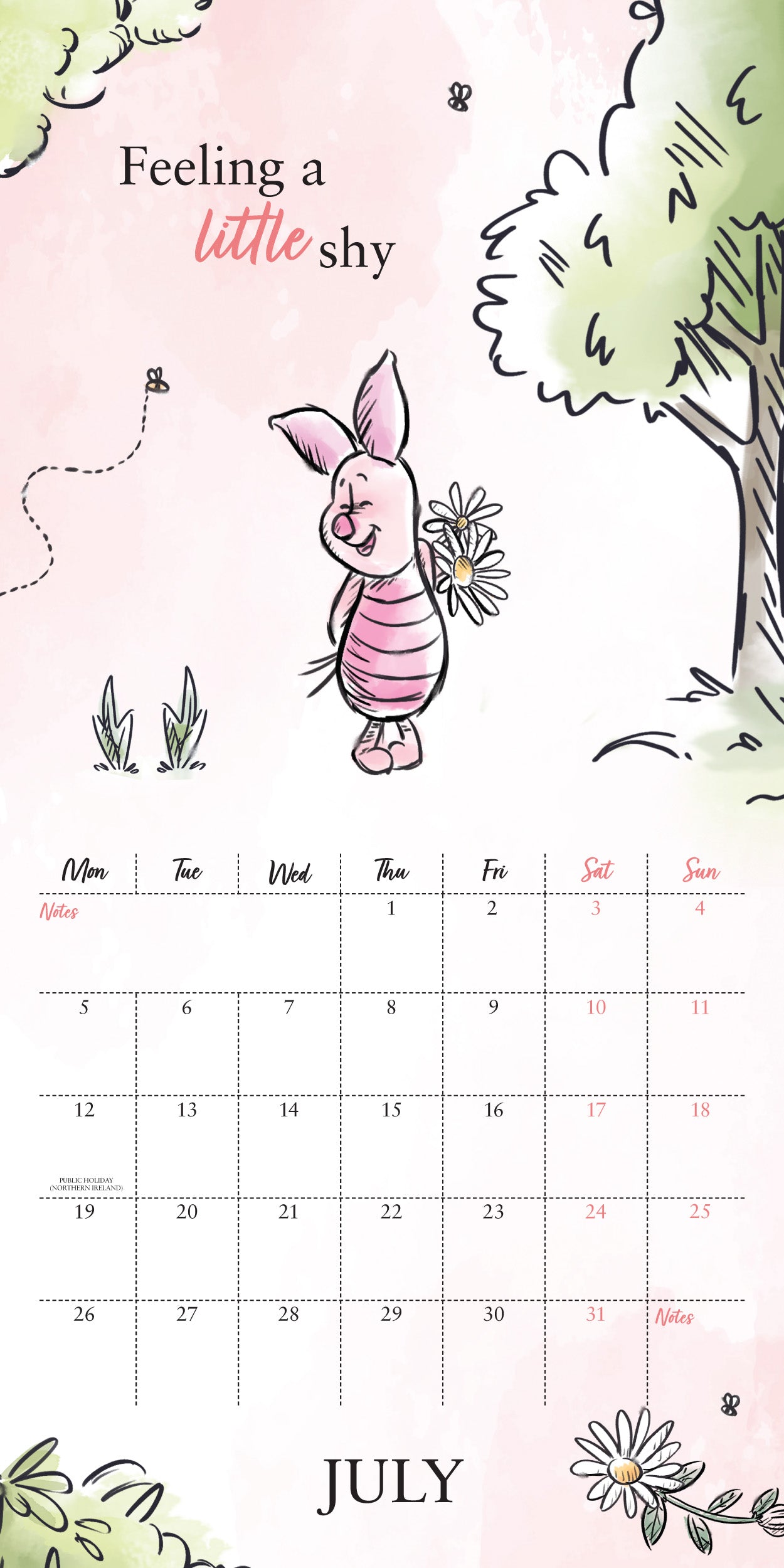 Winnie The Pooh 2027 Square Calendar