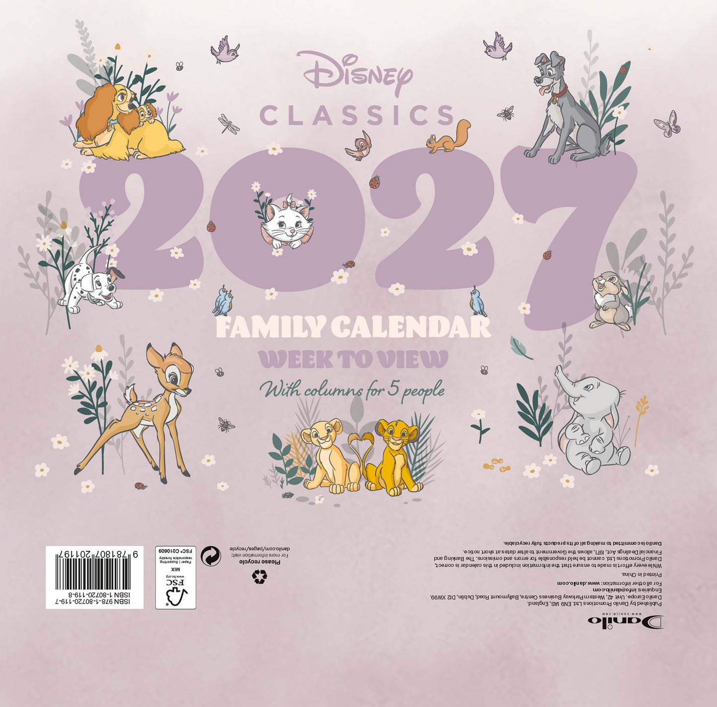Disney Heritage 2027 A4 Family Organiser
