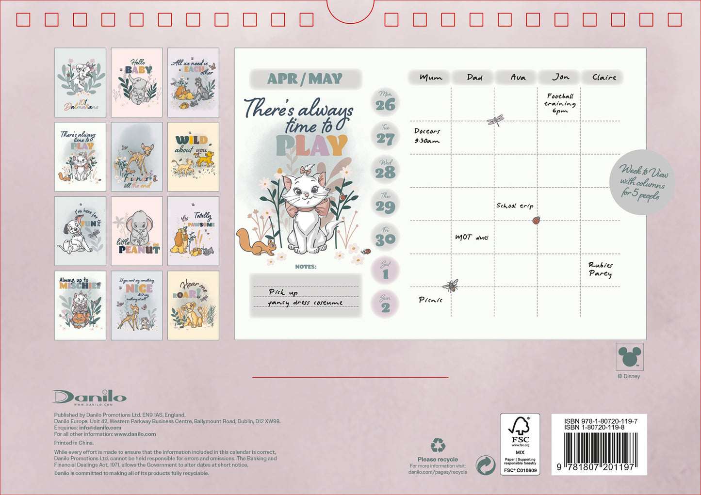 Disney Heritage 2027 A4 Family Organiser