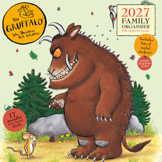 The Gruffalo 2027 Family Organiser Calendar (With Pocket And Stickers)
