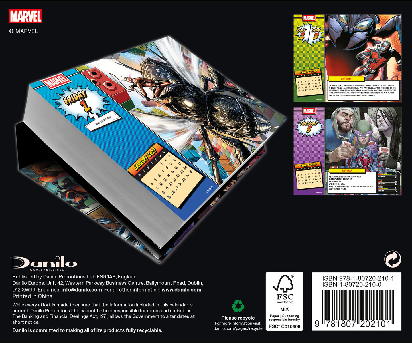 Marvel 2027 Desk Block Calendar