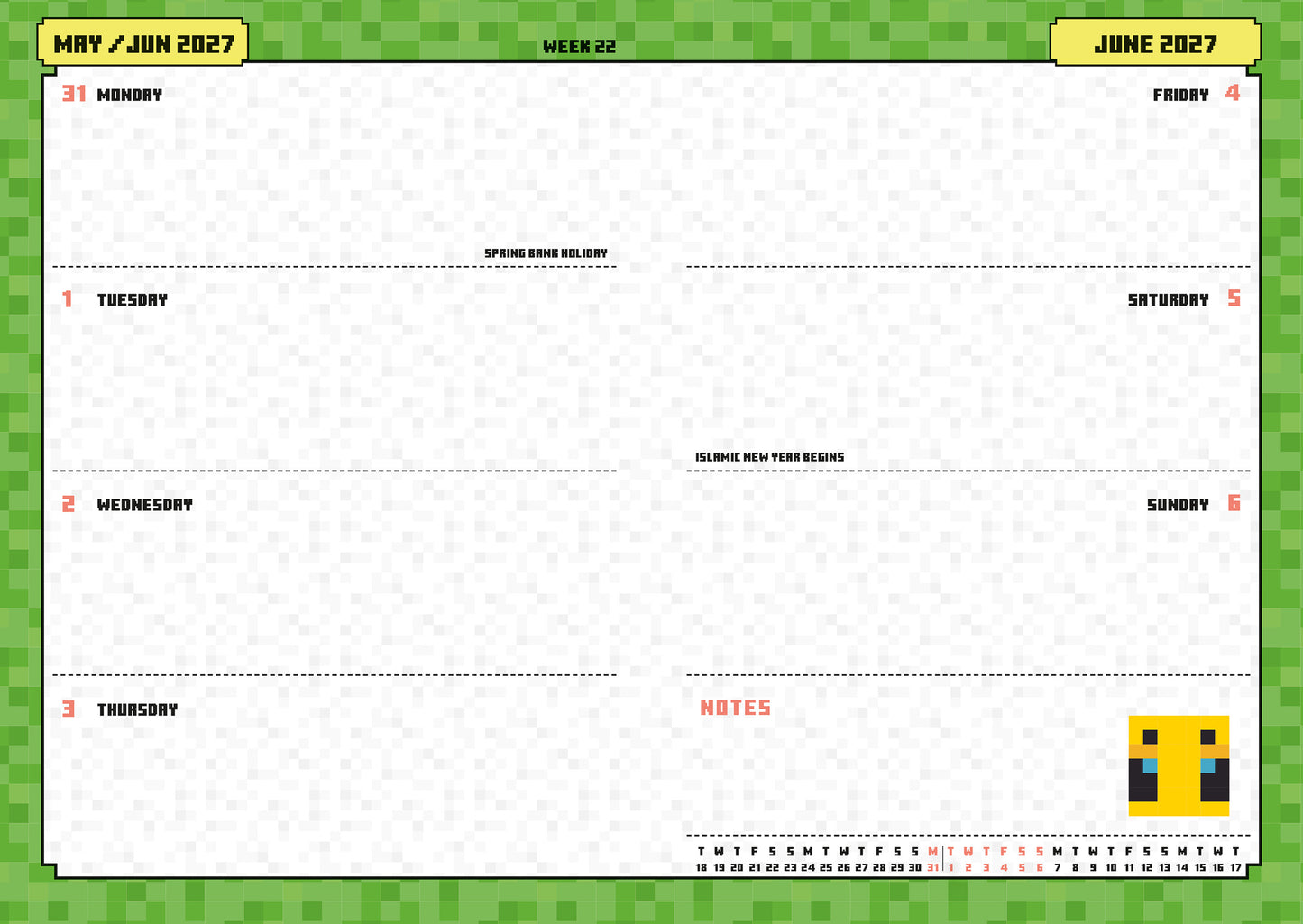 Minecraft 2027 A5 Diary
