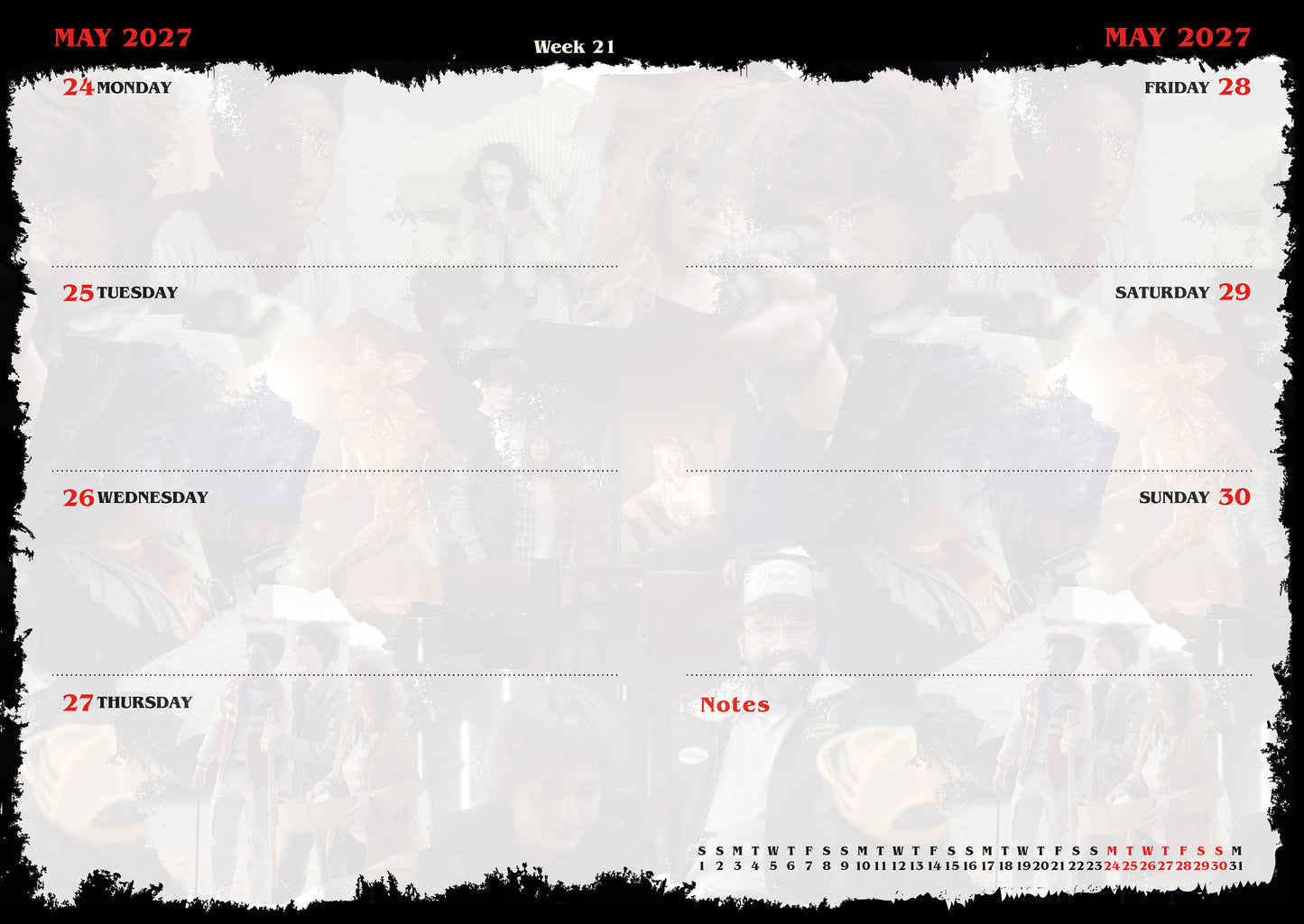 Stranger Things 2027 A5 Diary