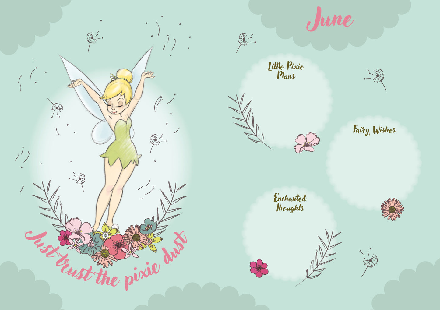 Disney Tinkerbell 2027 A6 Diary