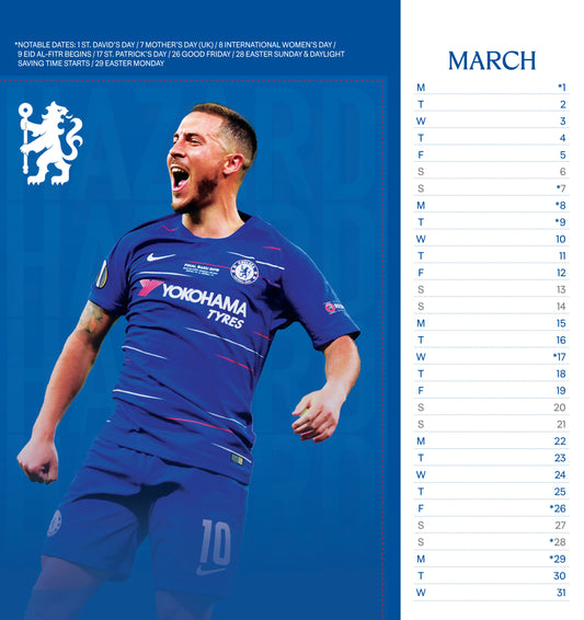 Chelsea FC 2027 Desk Easel Calendar