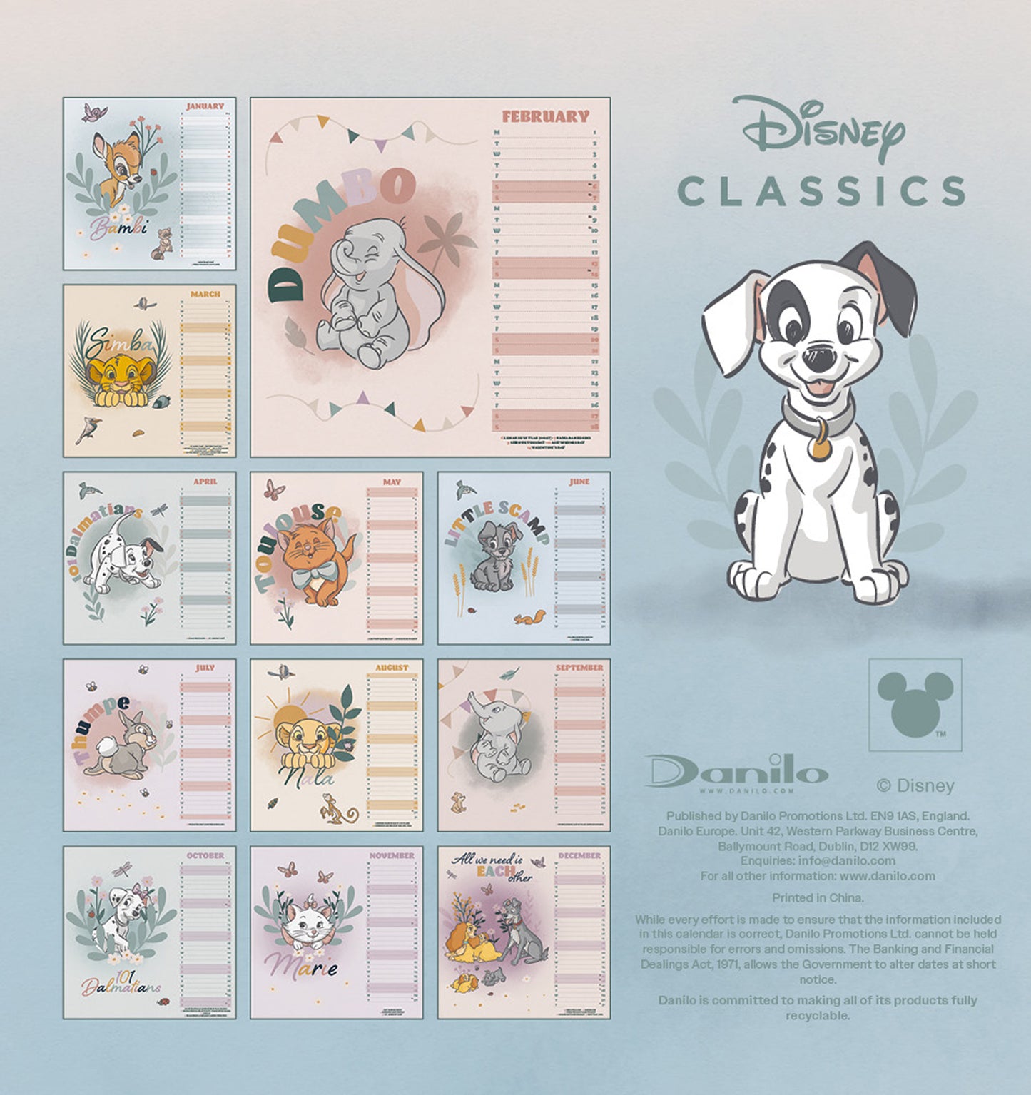 Disney Classics 2027 (Heritage) Desk Easel Calendar
