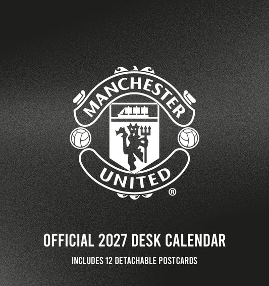 Manchester United FC 2027 Desk Easel Calendar (Post Cards)