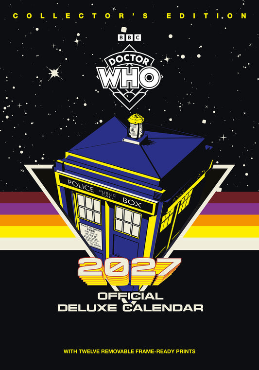 Doctor Who Classic 2027 A3 Deluxe Calendar