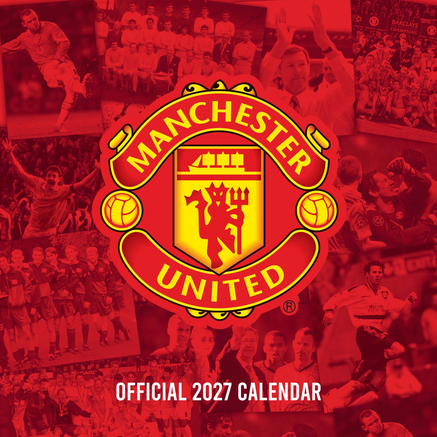Manchester United FC Legends 2027 Square Calendar