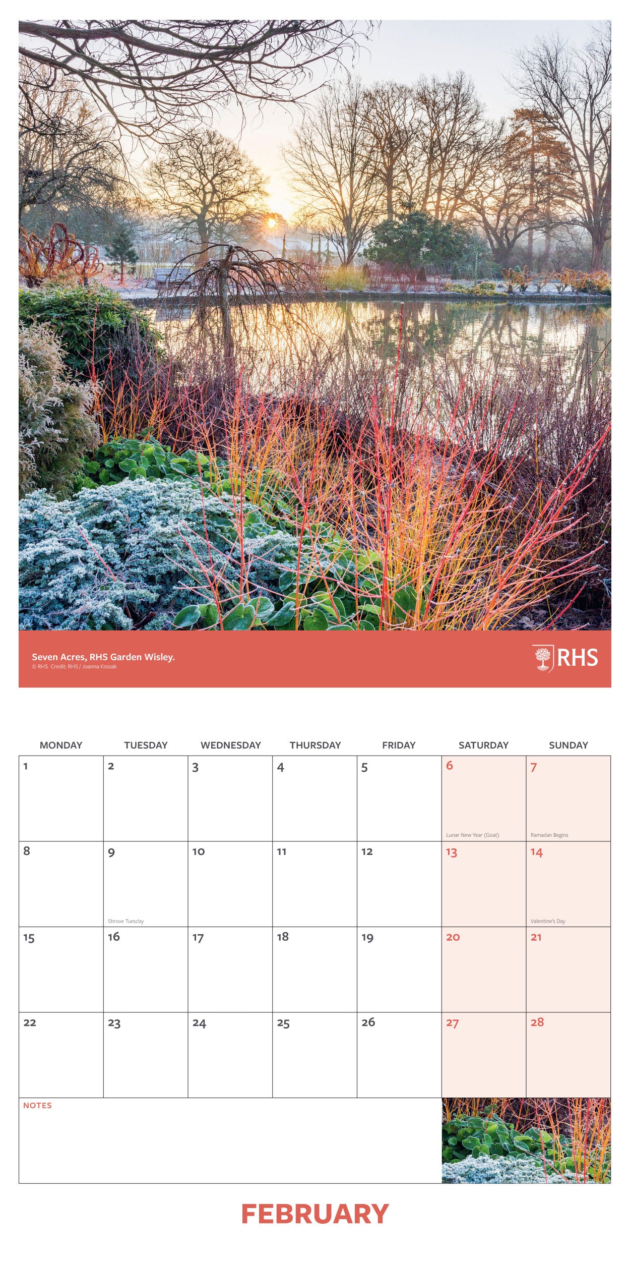 Royal Horticultural Society 2027 Square Calendar