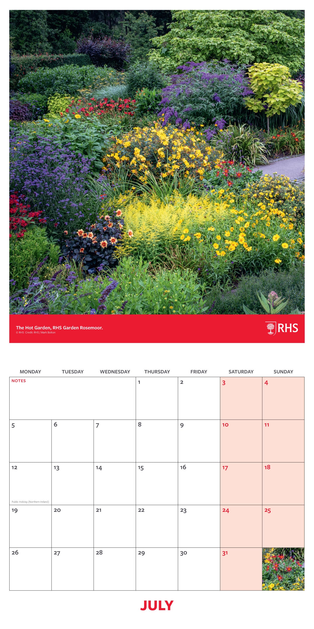 Royal Horticultural Society 2027 Square Calendar