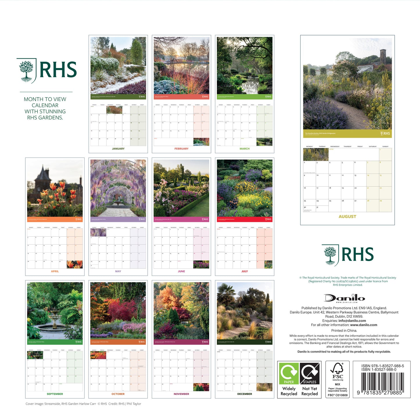 Royal Horticultural Society 2027 Square Calendar